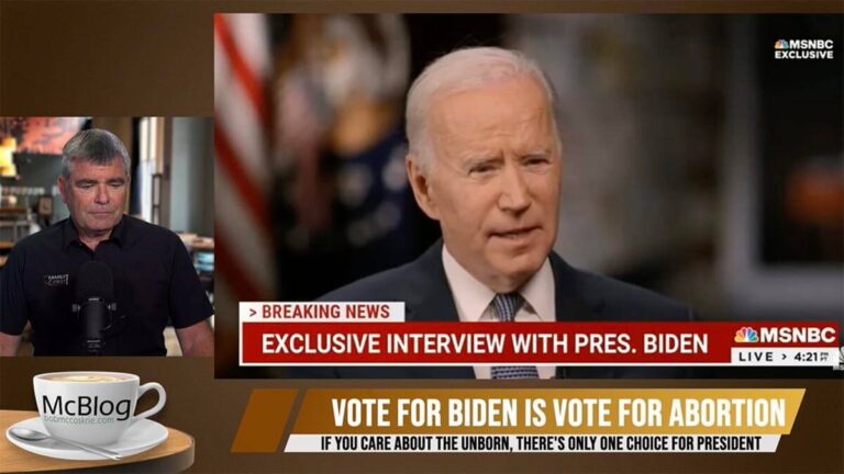 McBLOG - A vote for Biden is a vote for abortion
